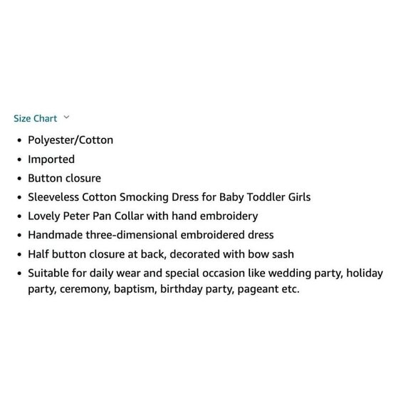 Solid Blue Smocked Dress Pink Rose Embroidery Peter Pan Collar & Sock Bundle - Picture 14 of 14